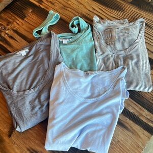 James Perse LOT Tee and Tanks & Athleta Top